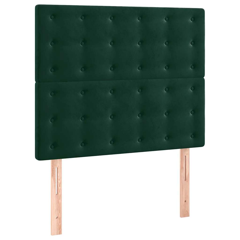 Tête de lit Vert foncé 90x5x118/128 cm Velours - XIOS