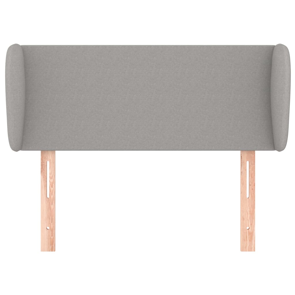 Tête de lit avec oreilles Gris clair 93x23x78/88 cm Tissu - XIOS