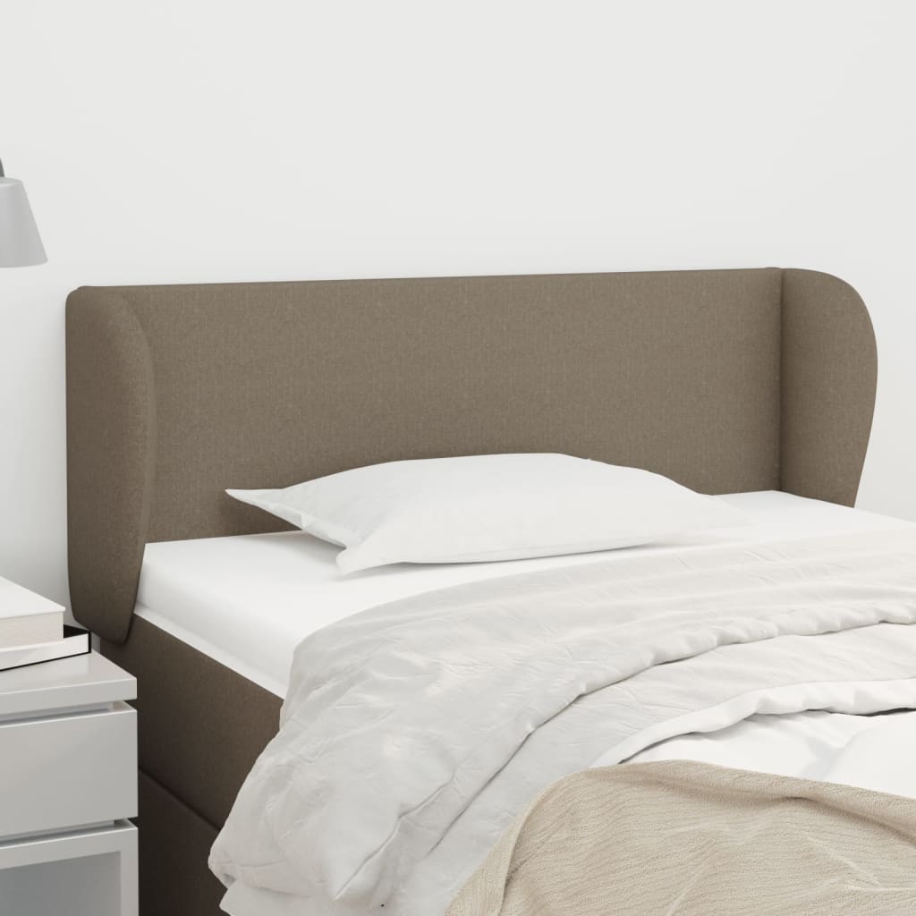 Tête de lit avec oreilles Taupe 93x23x78/88 cm Tissu - XIOS