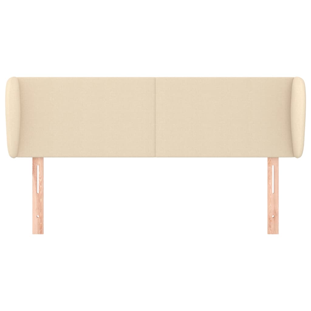 Tête de lit avec oreilles Crème 147x23x78/88 cm Tissu - XIOS