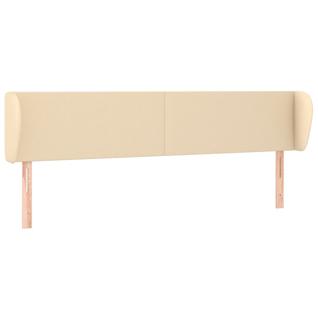 Tête de lit avec oreilles Crème 163x23x78/88 cm Tissu - XIOS