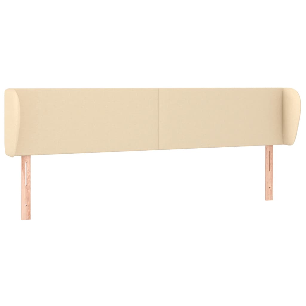 Tête de lit avec oreilles Crème 183x23x78/88 cm Tissu - XIOS