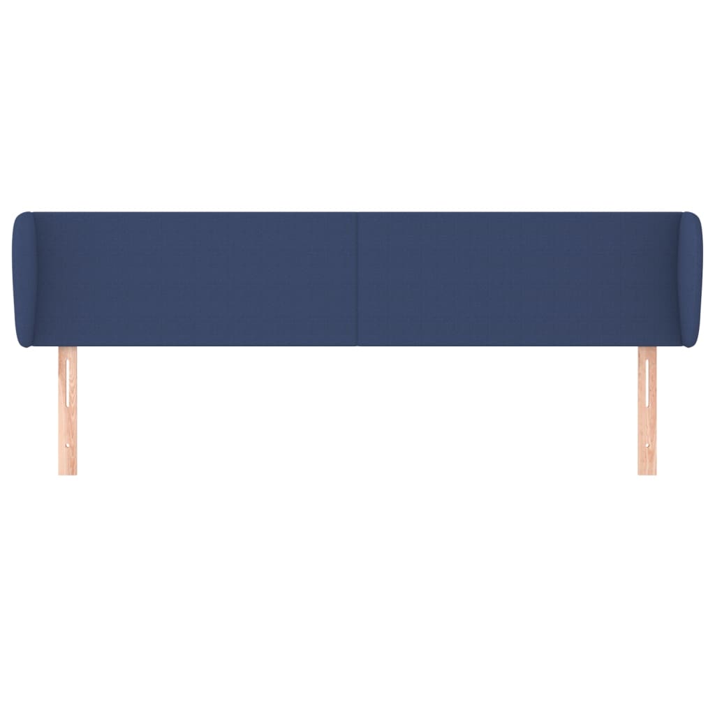 Tête de lit avec oreilles Bleu 203x23x78/88 cm Tissu - XIOS