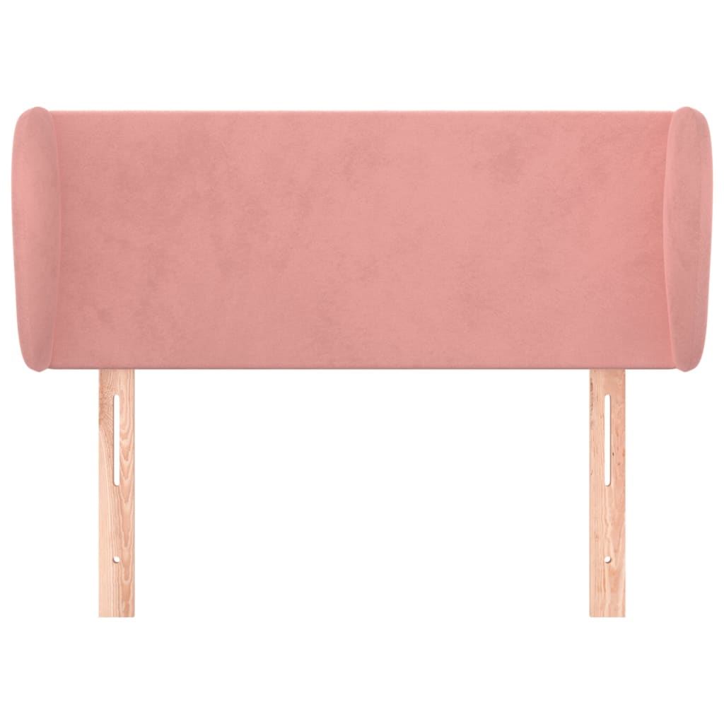 Tête de lit avec oreilles Rose 93x23x78/88 cm Velours - XIOS