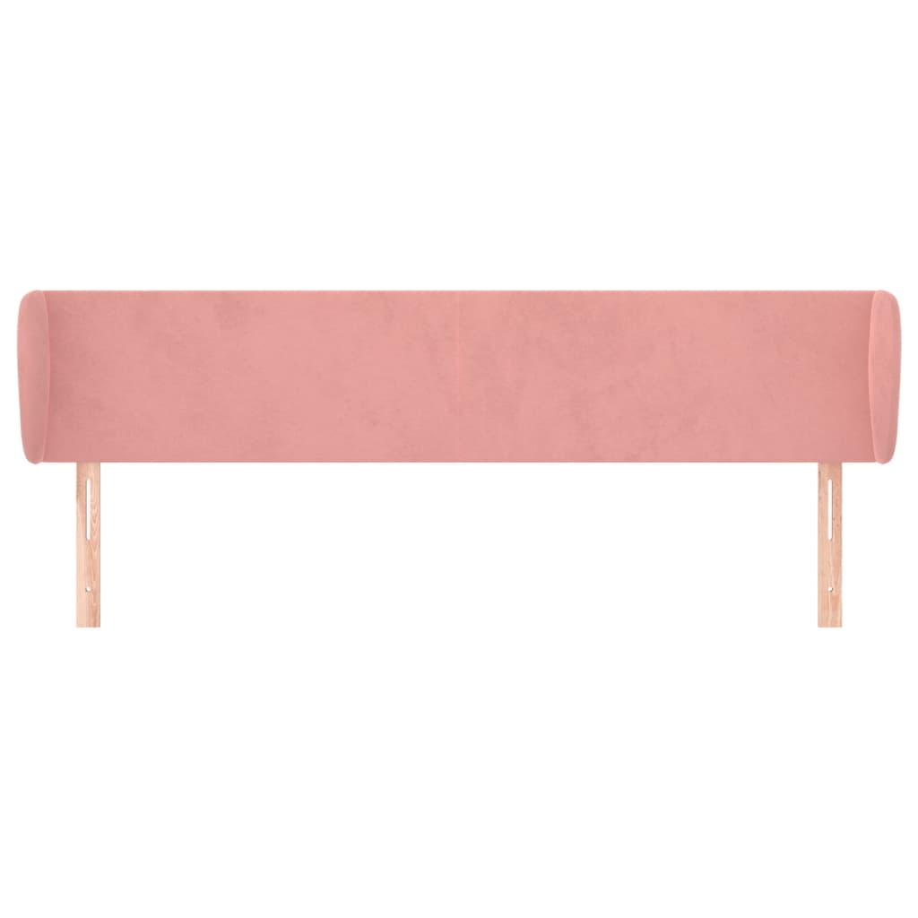 Tête de lit avec oreilles Rose 183x23x78/88 cm Velours - XIOS