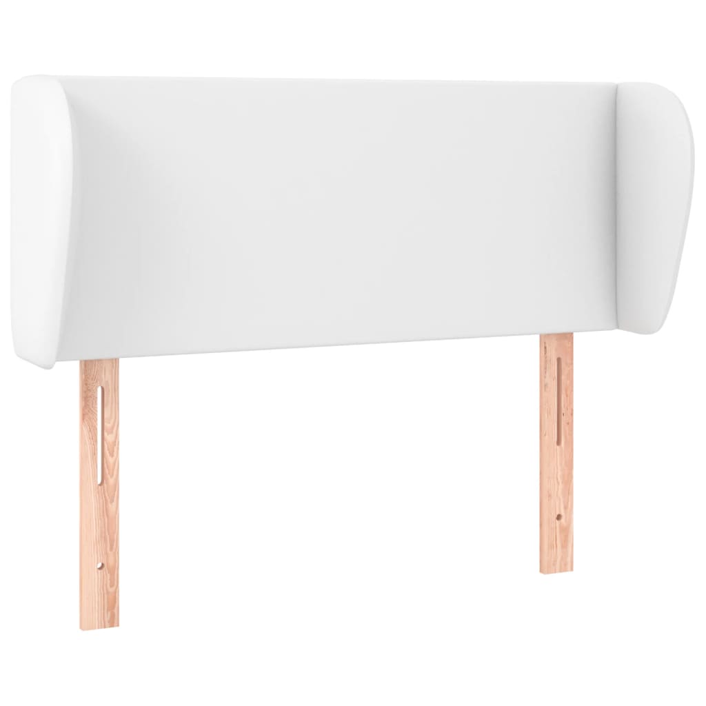 Tête de lit avec oreilles Blanc 103x23x78/88 cm Similicuir - XIOS