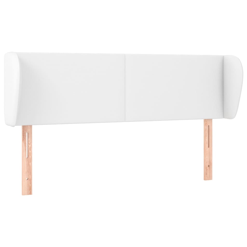 Tête de lit avec oreilles Blanc 147x23x78/88 cm Similicuir - XIOS