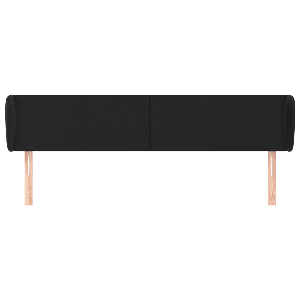 Tête de lit avec oreilles Noir 163x23x78/88 cm Similicuir - XIOS