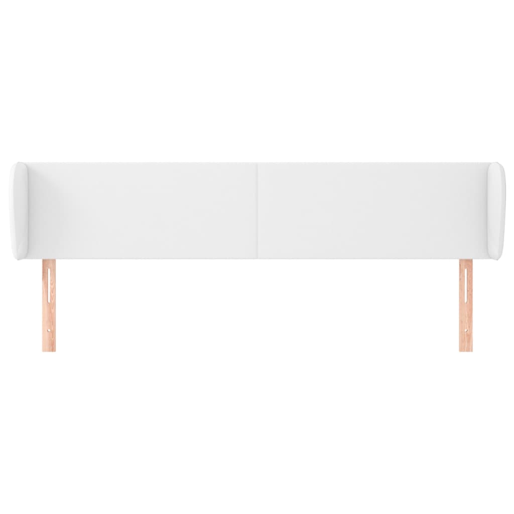 Tête de lit avec oreilles Blanc 203x23x78/88 cm Similicuir - XIOS