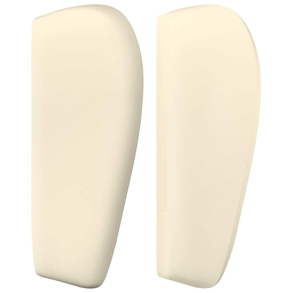 Tête de lit avec oreilles Crème 203x23x78/88 cm Similicuir - XIOS