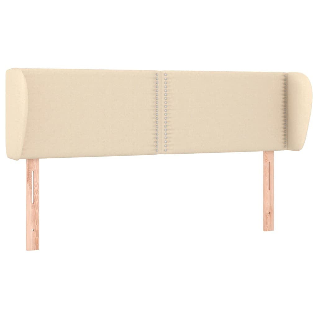 Tête de lit avec oreilles Crème 147x23x78/88 cm Tissu - XIOS