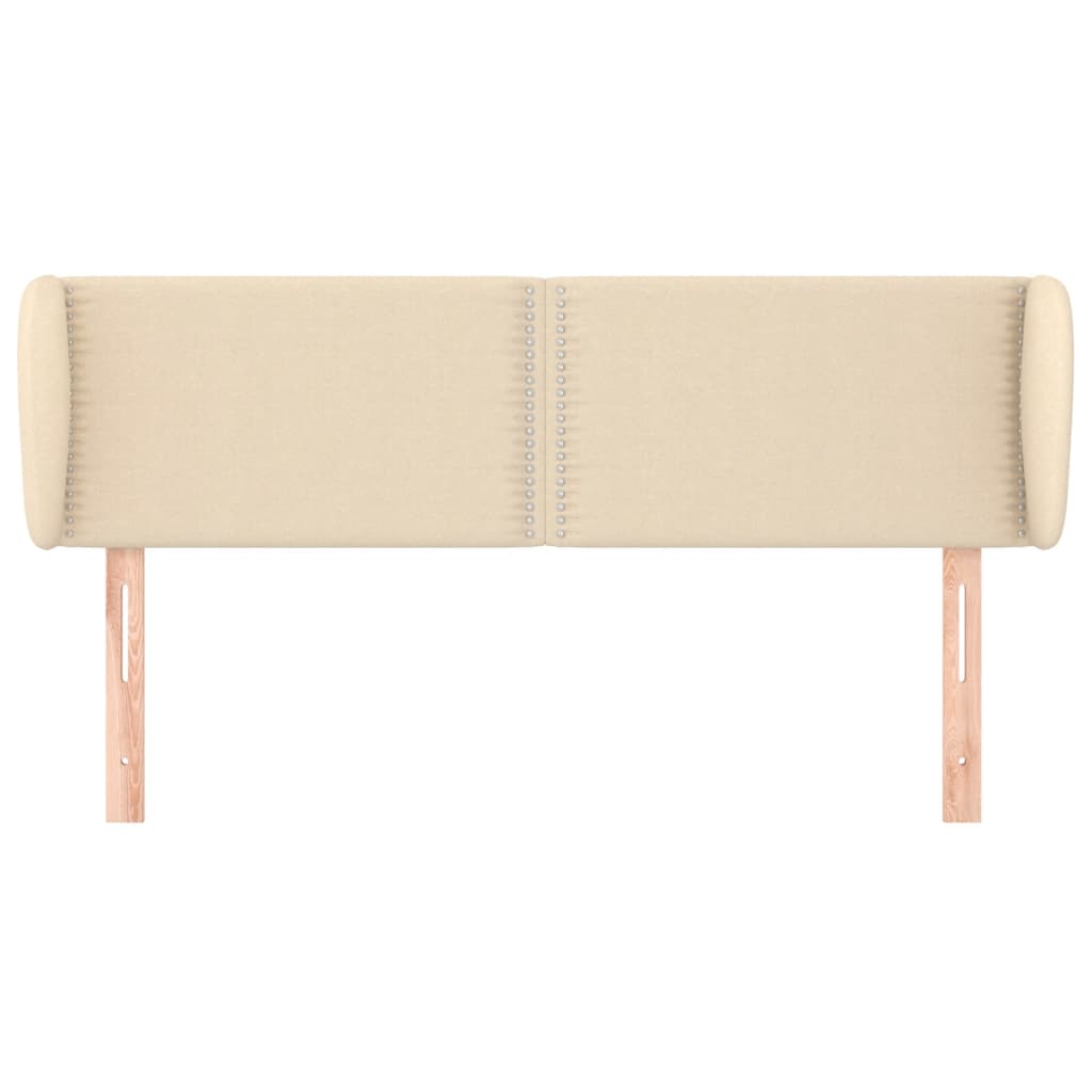 Tête de lit avec oreilles Crème 147x23x78/88 cm Tissu - XIOS