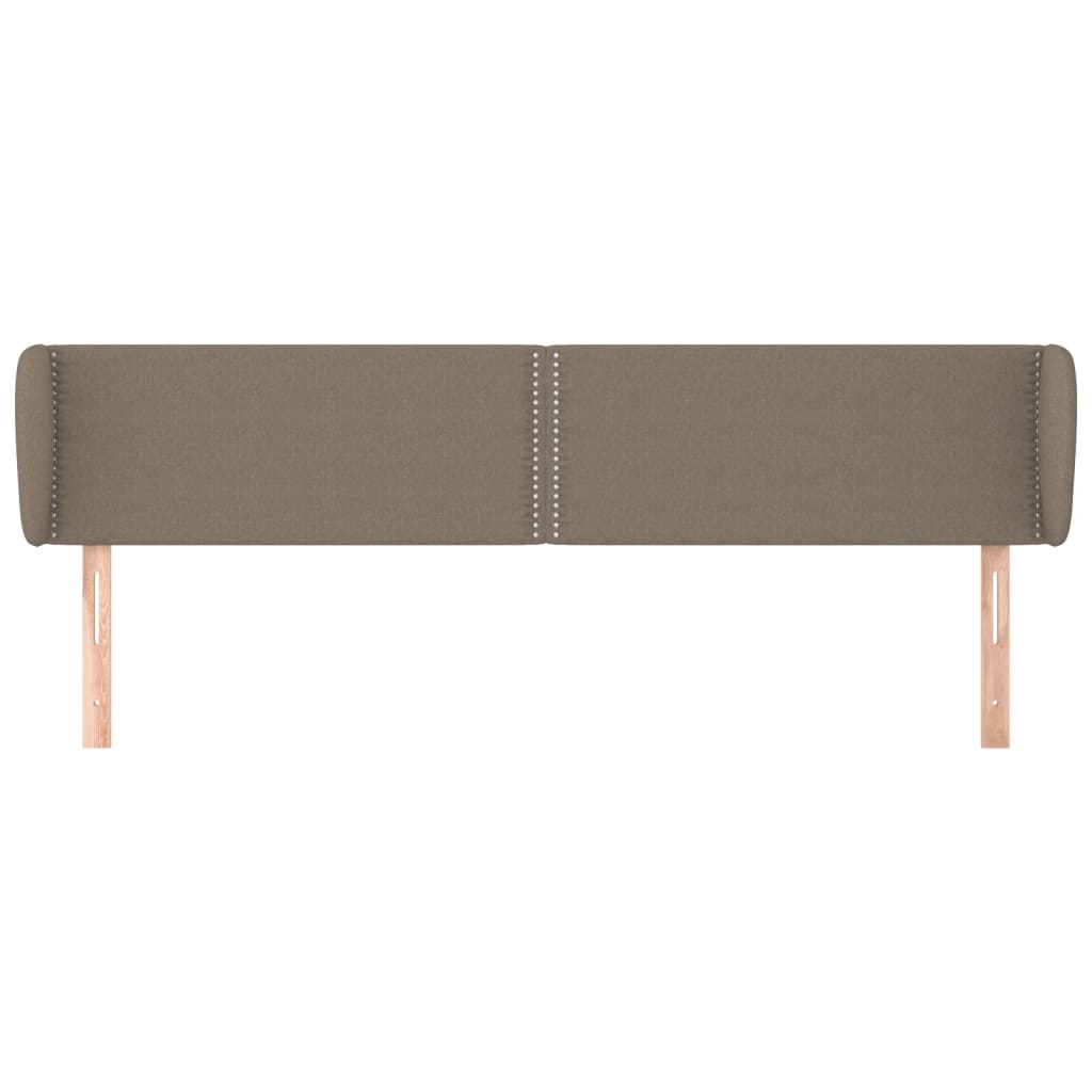 Tête de lit avec oreilles Taupe 203x23x78/88 cm Tissu - XIOS