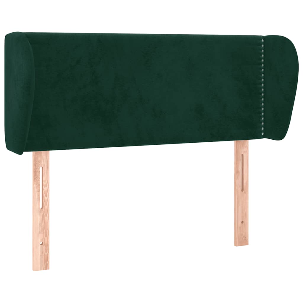 Tête de lit avec oreilles Vert foncé 83x23x78/88 cm Velours - XIOS