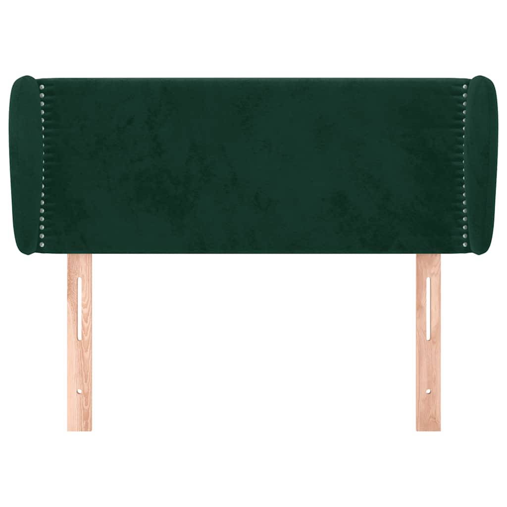 Tête de lit avec oreilles Vert foncé 83x23x78/88 cm Velours - XIOS