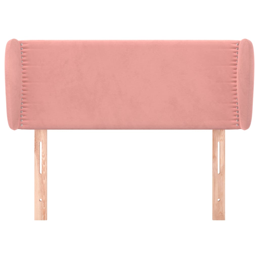 Tête de lit avec oreilles Rose 103x23x78/88 cm Velours - XIOS