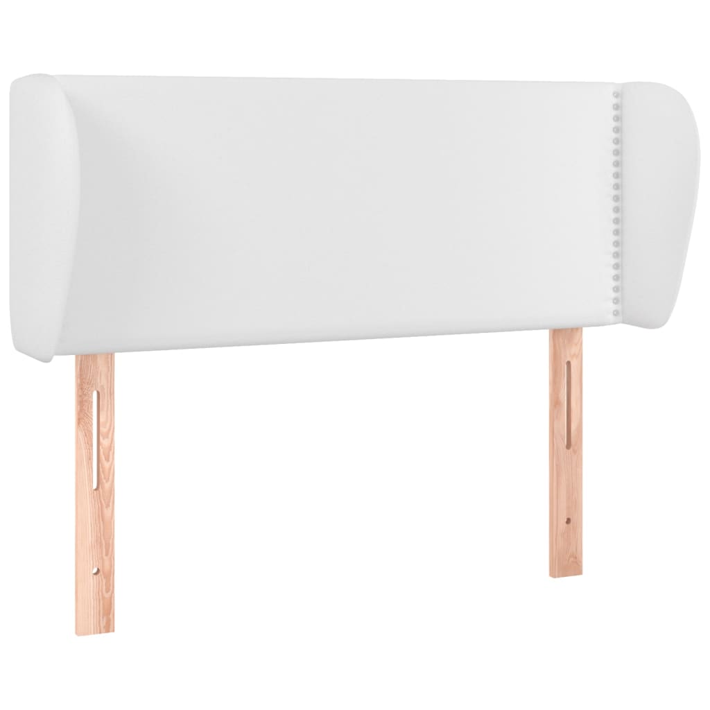Tête de lit avec oreilles Blanc 103x23x78/88 cm Similicuir - XIOS