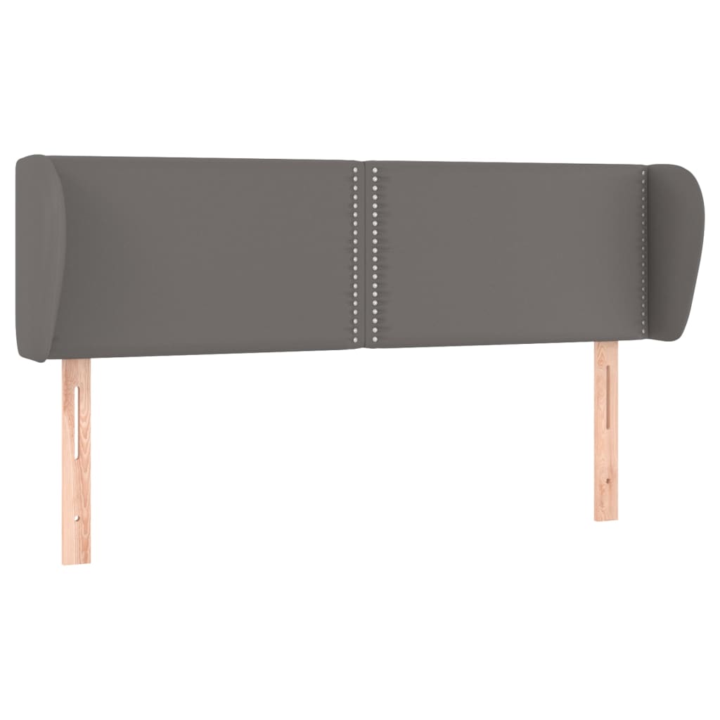 Tête de lit avec oreilles Gris 147x23x78/88 cm Similicuir - XIOS
