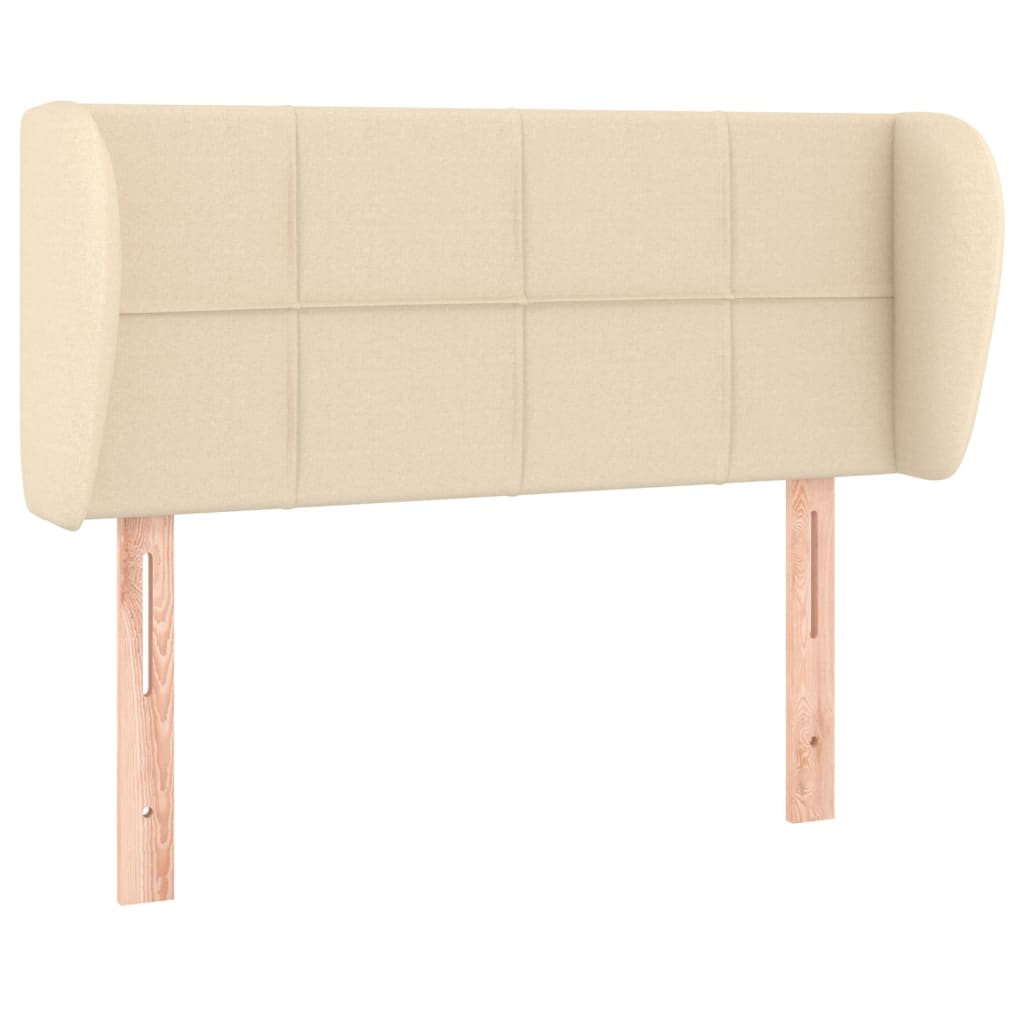 Tête de lit avec oreilles Crème 93x23x78/88 cm Tissu - XIOS
