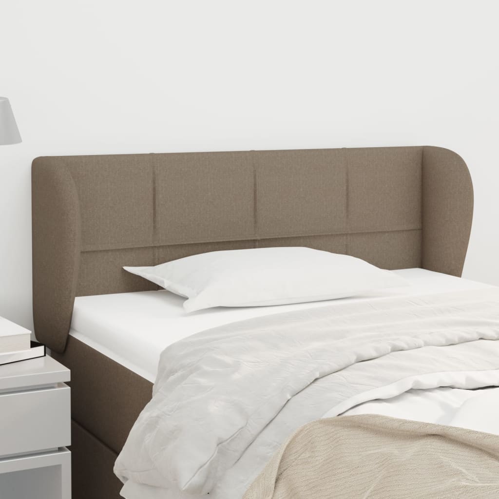 Tête de lit avec oreilles Taupe 103x23x78/88 cm Tissu - XIOS