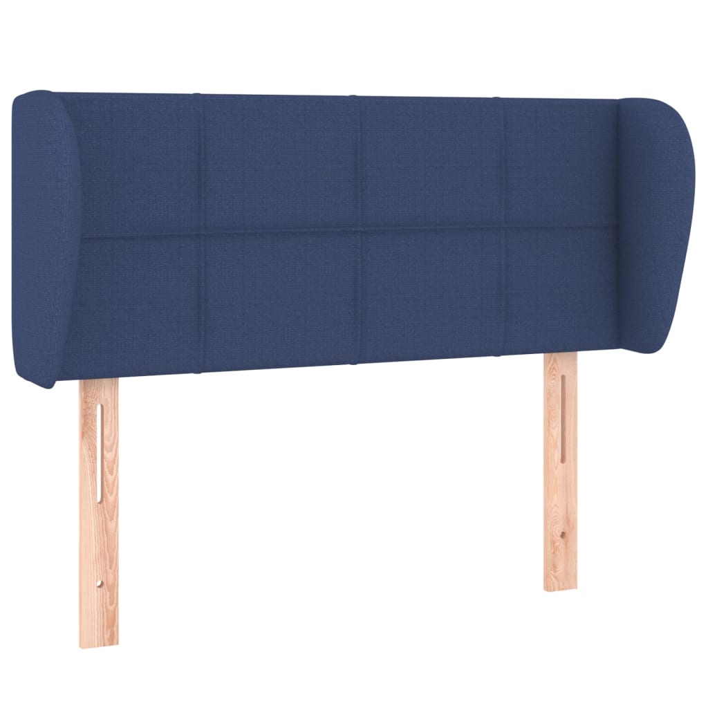 Tête de lit avec oreilles Bleu 103x23x78/88 cm Tissu - XIOS