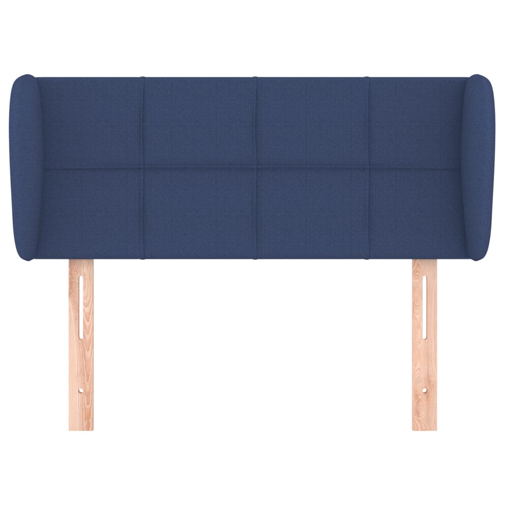 Tête de lit avec oreilles Bleu 103x23x78/88 cm Tissu - XIOS