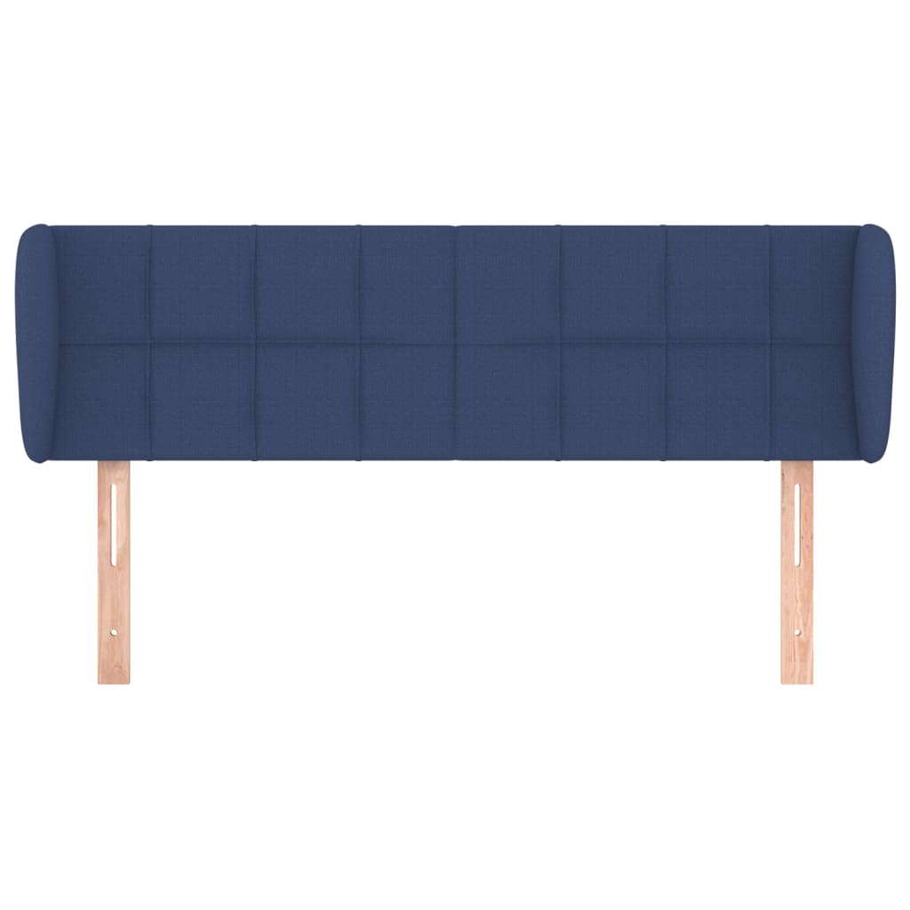 Tête de lit avec oreilles Bleu 147x23x78/88 cm Tissu - XIOS