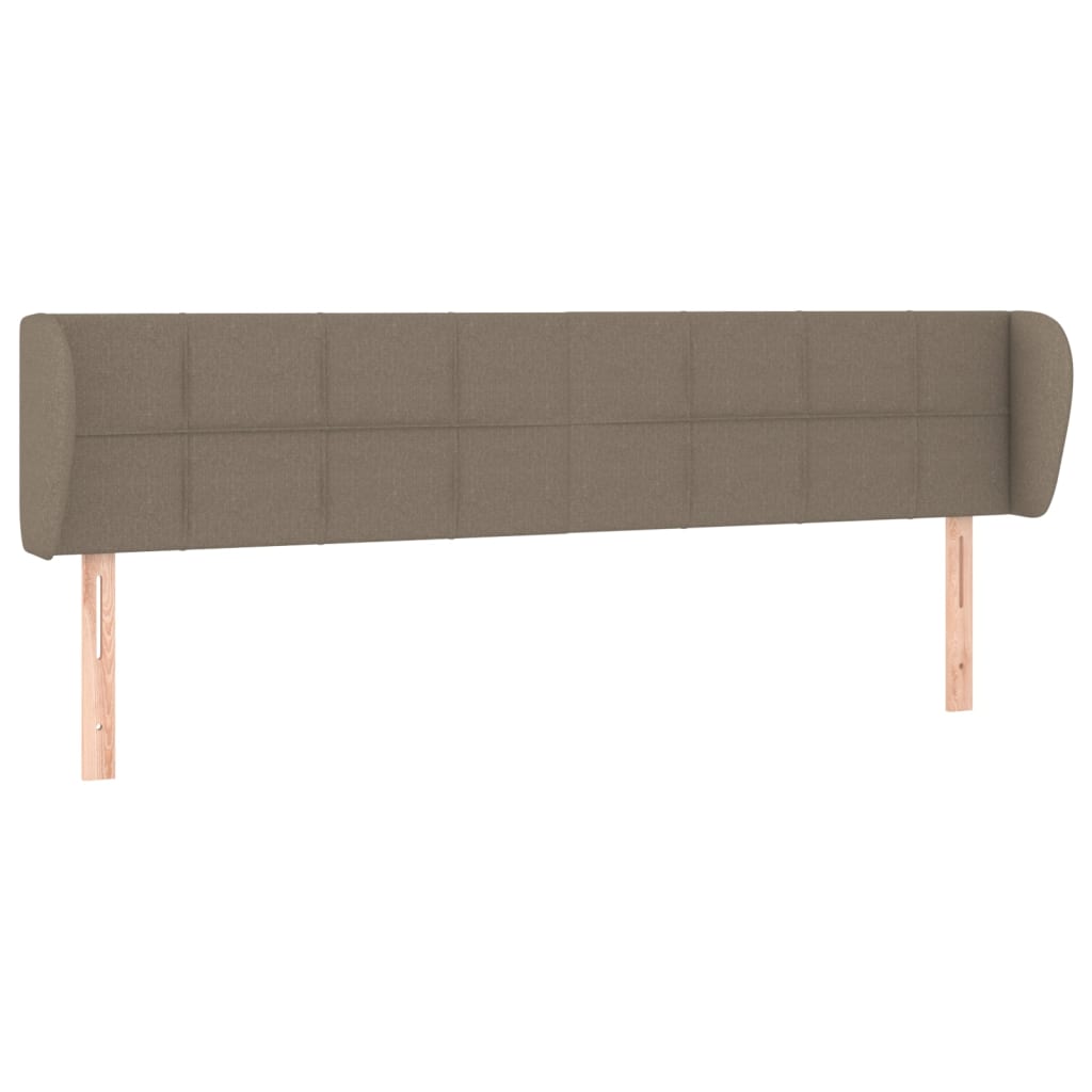 Tête de lit avec oreilles Taupe 203x23x78/88 cm Tissu - XIOS