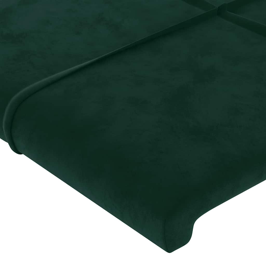 Tête de lit avec oreilles Vert foncé 83x23x78/88 cm Velours - XIOS