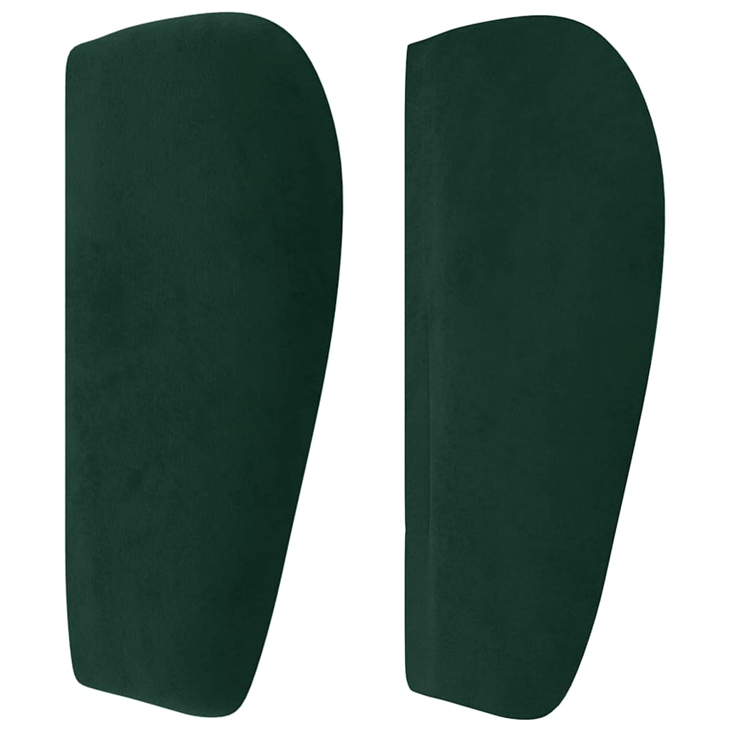 Tête de lit avec oreilles Vert foncé 93x23x78/88 cm Velours - XIOS