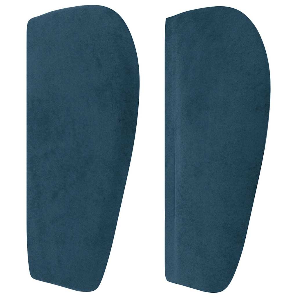 Tête de lit avec oreilles Bleu foncé 103x23x78/88 cm Velours - XIOS