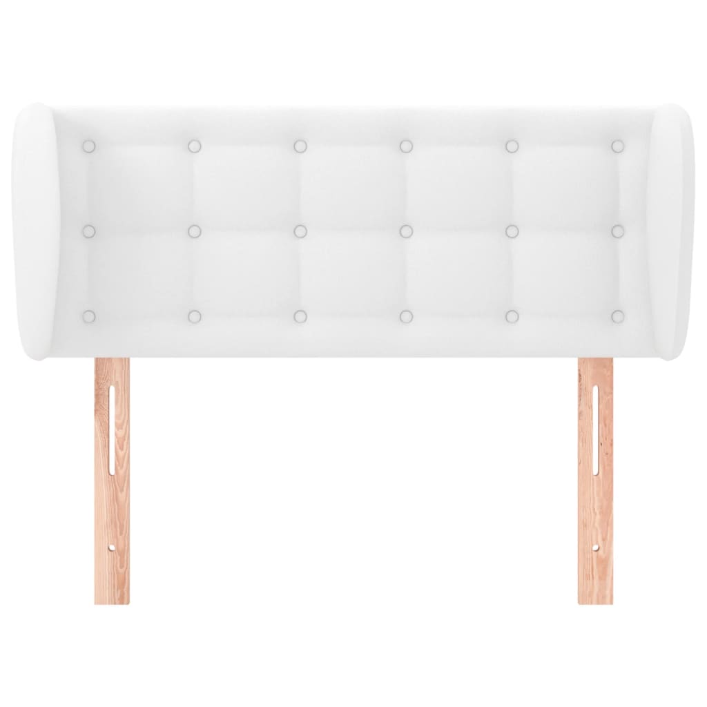 Tête de lit avec oreilles Blanc 83x23x78/88 cm Similicuir - XIOS