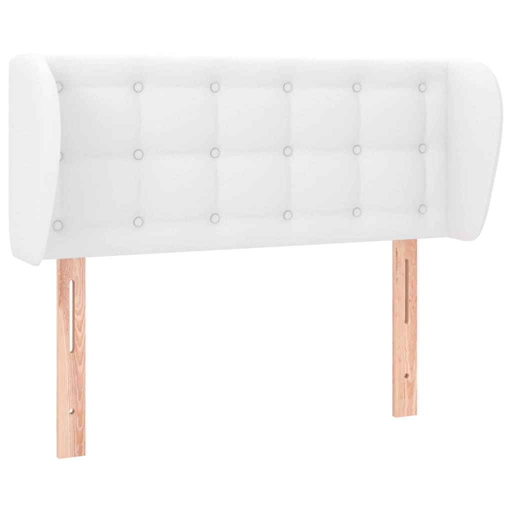 Tête de lit avec oreilles Blanc 93x23x78/88 cm Similicuir - XIOS