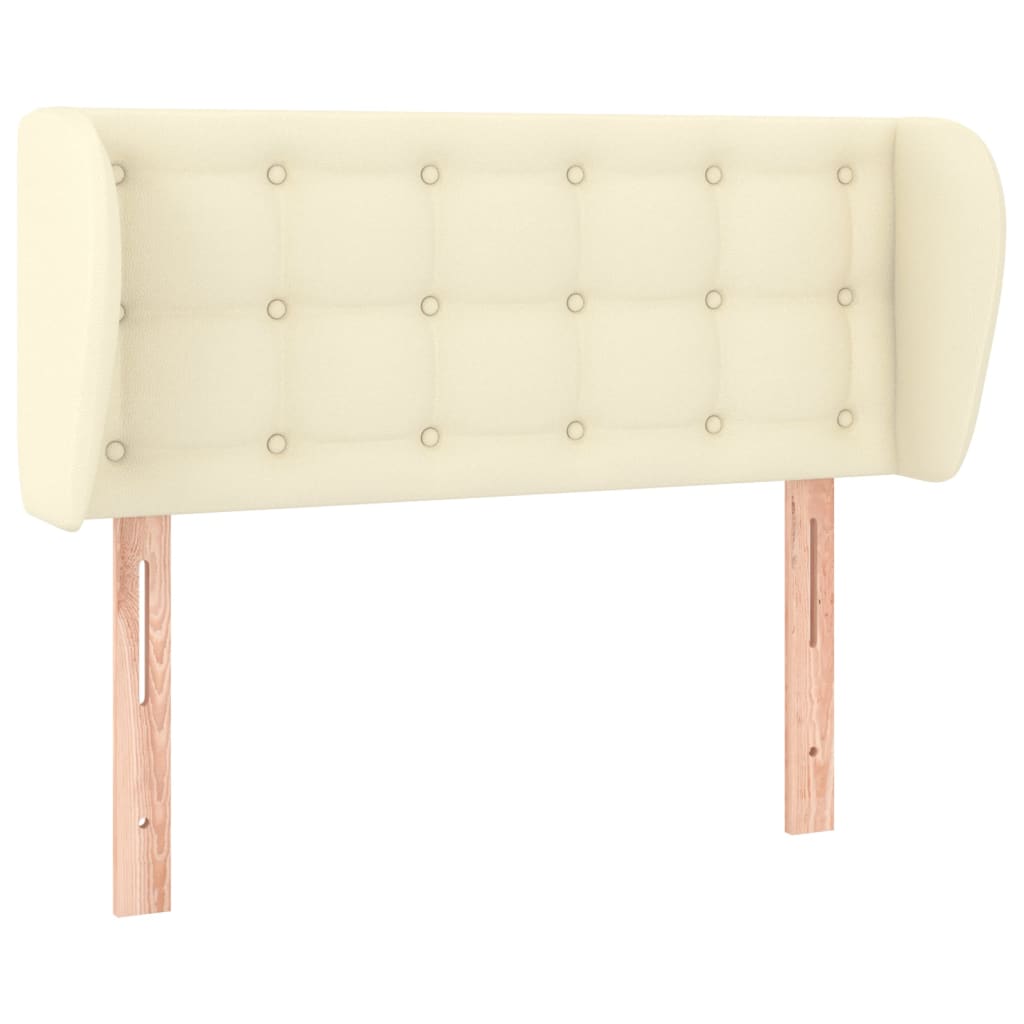 Tête de lit avec oreilles Crème 103x23x78/88 cm Similicuir - XIOS