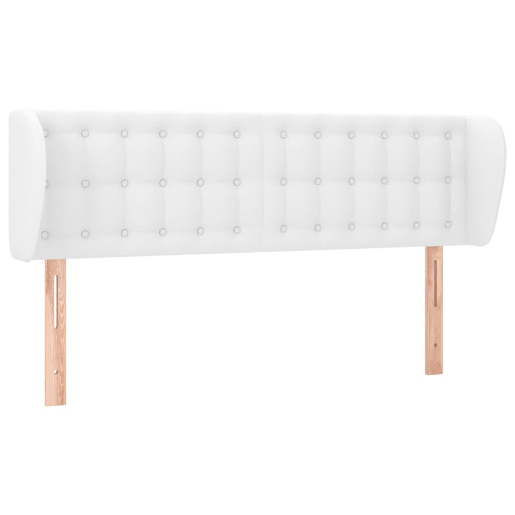 Tête de lit avec oreilles Blanc 147x23x78/88 cm Similicuir - XIOS