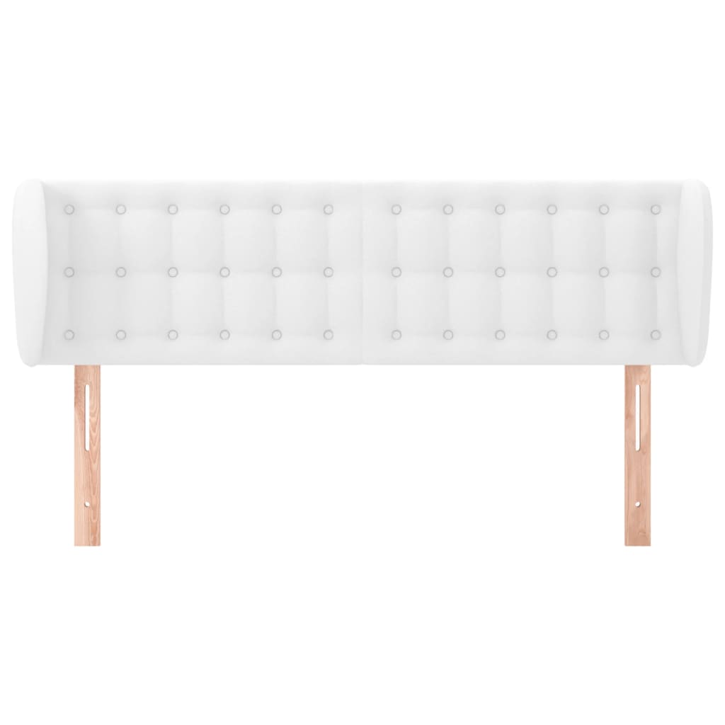 Tête de lit avec oreilles Blanc 147x23x78/88 cm Similicuir - XIOS