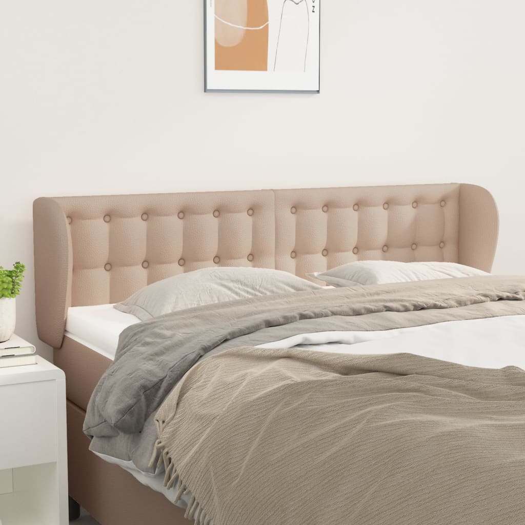 Tête de lit avec oreilles Cappuccino 147x23x78/88 cm Similicuir - XIOS