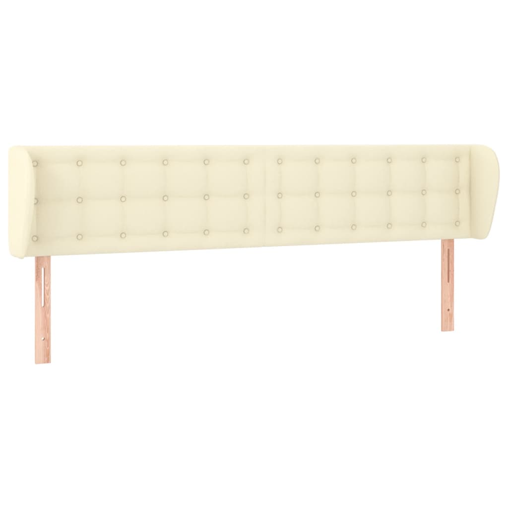 Tête de lit avec oreilles Crème 203x23x78/88 cm Similicuir - XIOS