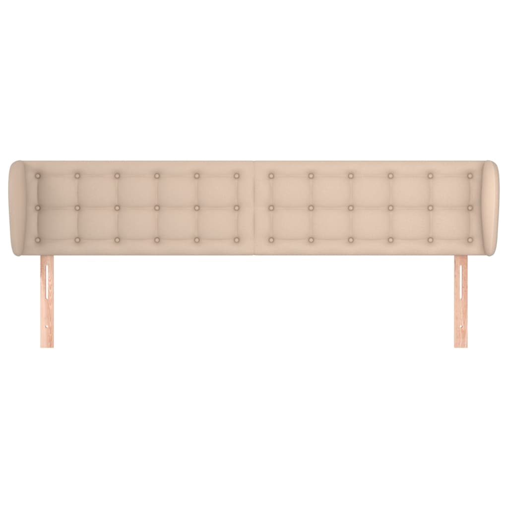 Tête de lit avec oreilles Cappuccino 203x23x78/88 cm Similicuir - XIOS
