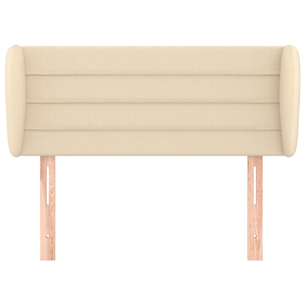 Tête de lit avec oreilles Crème 83x23x78/88 cm Tissu - XIOS
