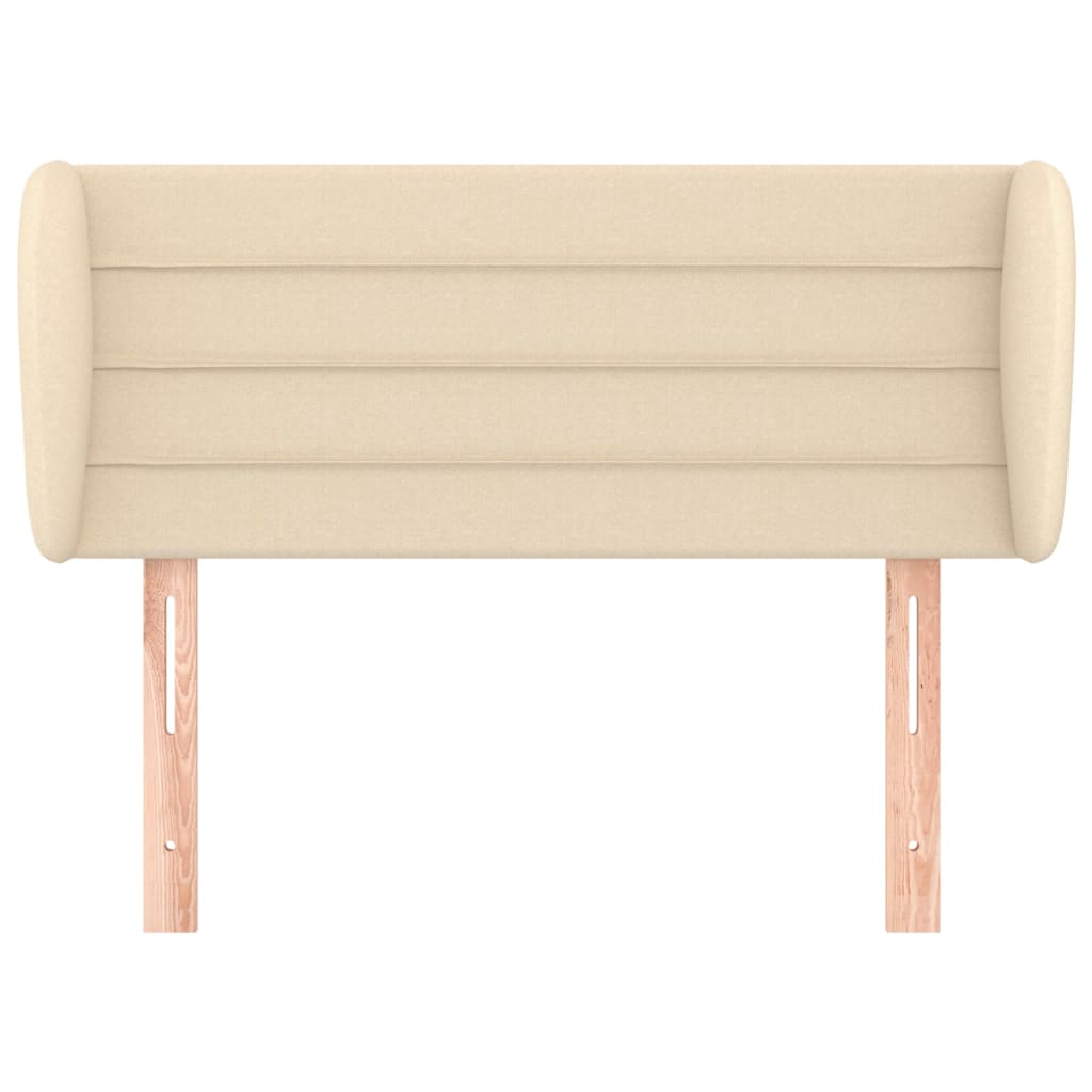 Tête de lit avec oreilles Crème 93x23x78/88 cm Tissu - XIOS