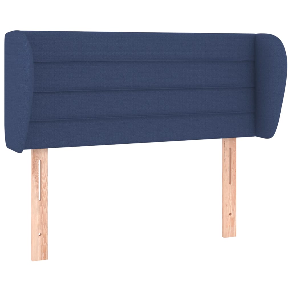 Tête de lit avec oreilles Bleu 103x23x78/88 cm Tissu - XIOS