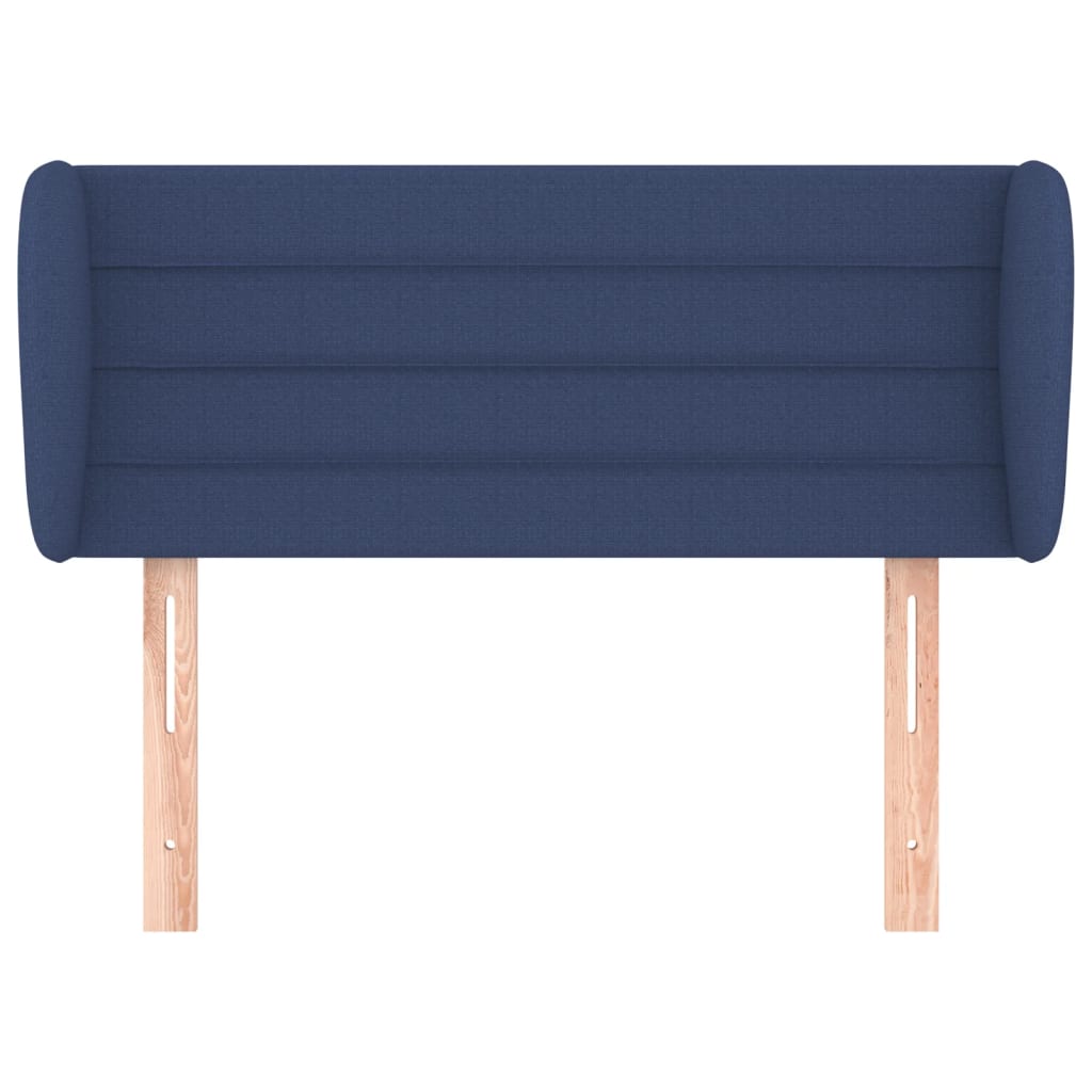 Tête de lit avec oreilles Bleu 103x23x78/88 cm Tissu - XIOS