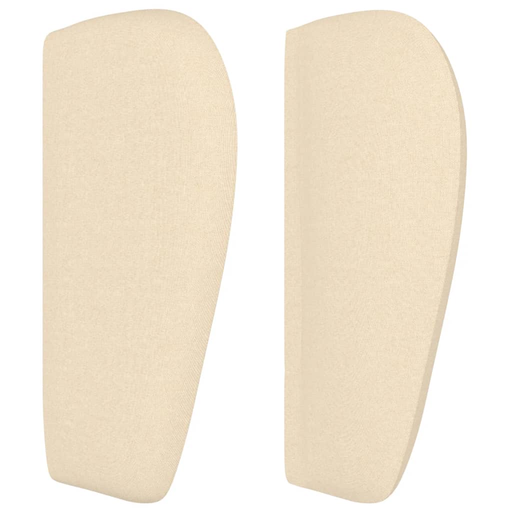 Tête de lit avec oreilles Crème 163x23x78/88 cm Tissu - XIOS