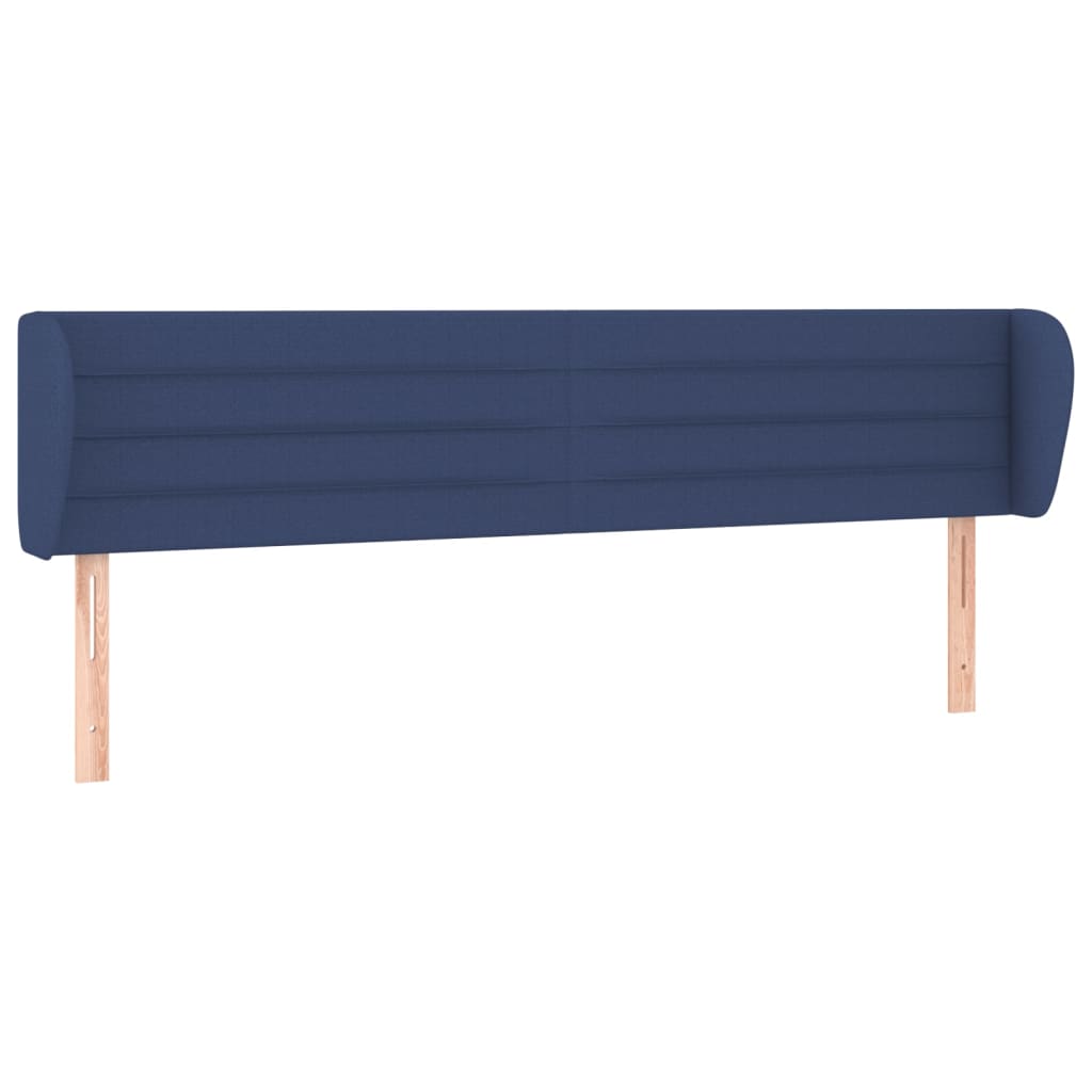 Tête de lit avec oreilles Bleu 183x23x78/88 cm Tissu - XIOS