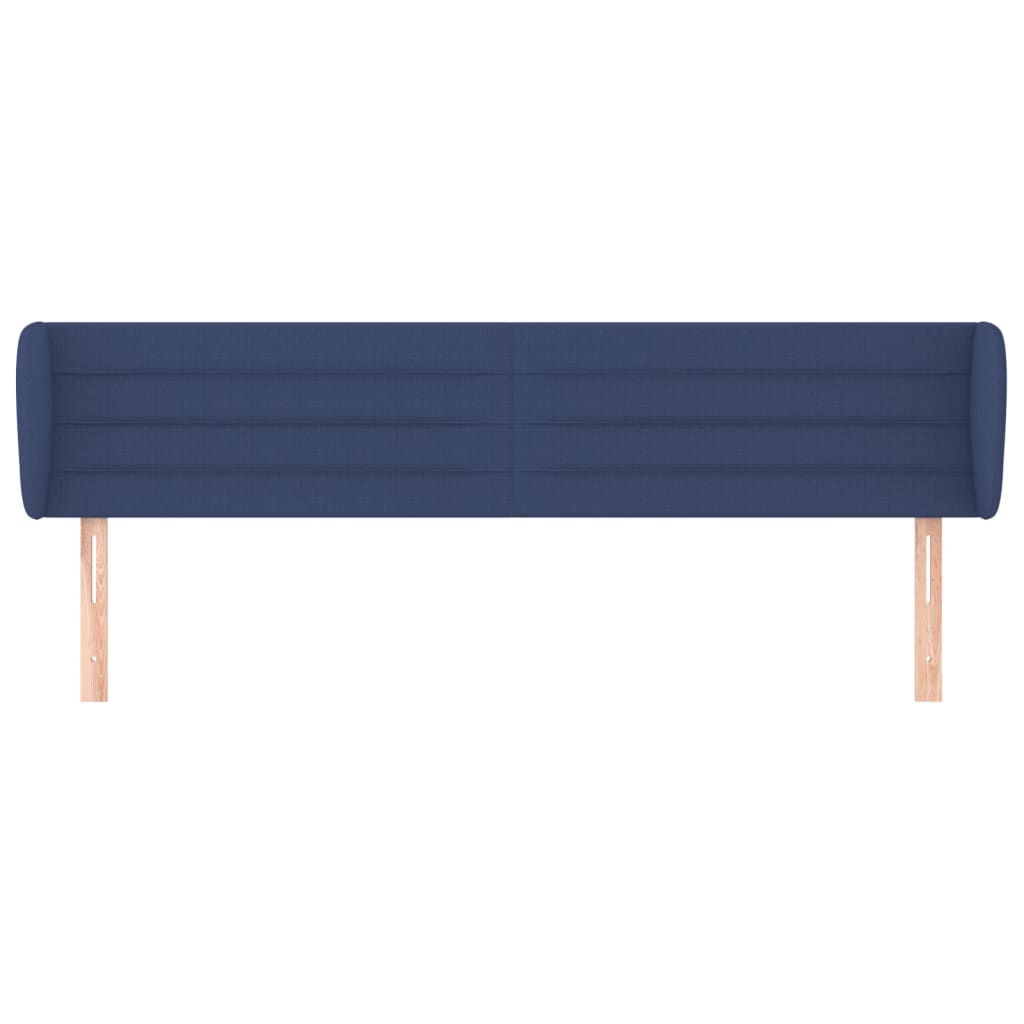 Tête de lit avec oreilles Bleu 183x23x78/88 cm Tissu - XIOS