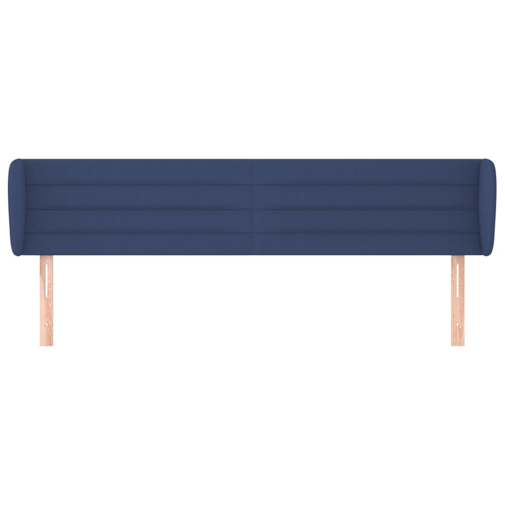 Tête de lit avec oreilles Bleu 203x23x78/88 cm Tissu - XIOS