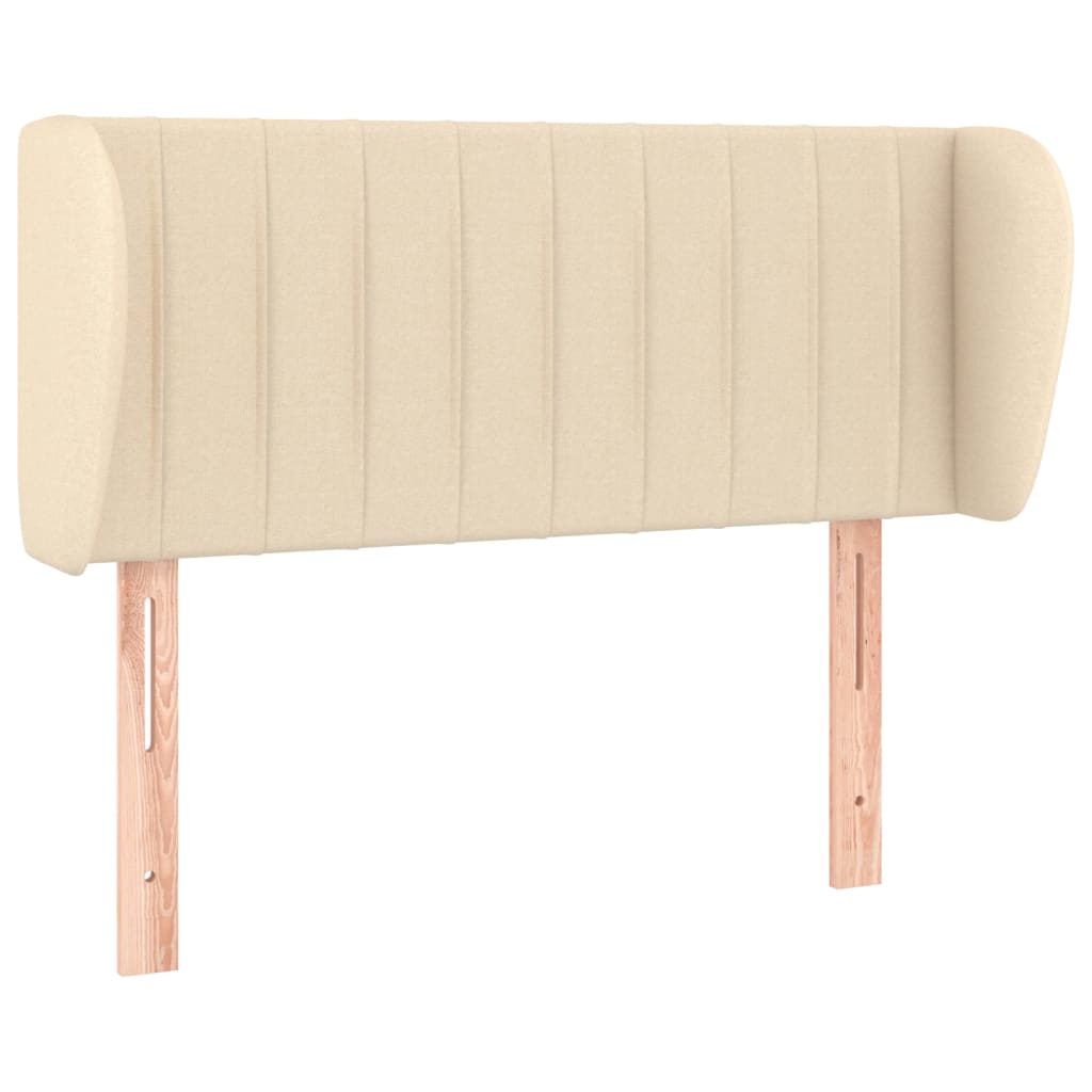 Tête de lit avec oreilles Crème 83x23x78/88 cm Tissu - XIOS