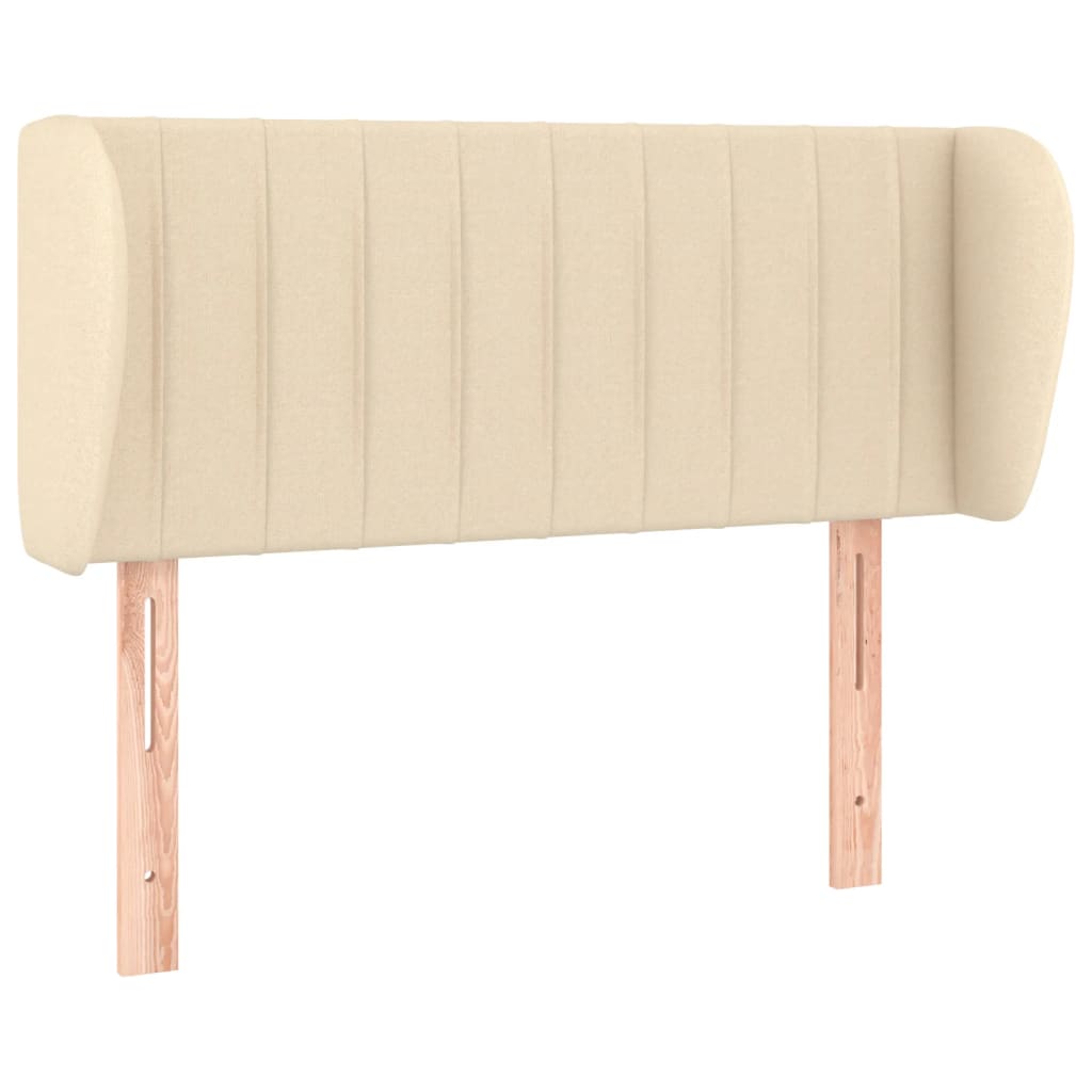 Tête de lit avec oreilles Crème 93x23x78/88 cm Tissu - XIOS