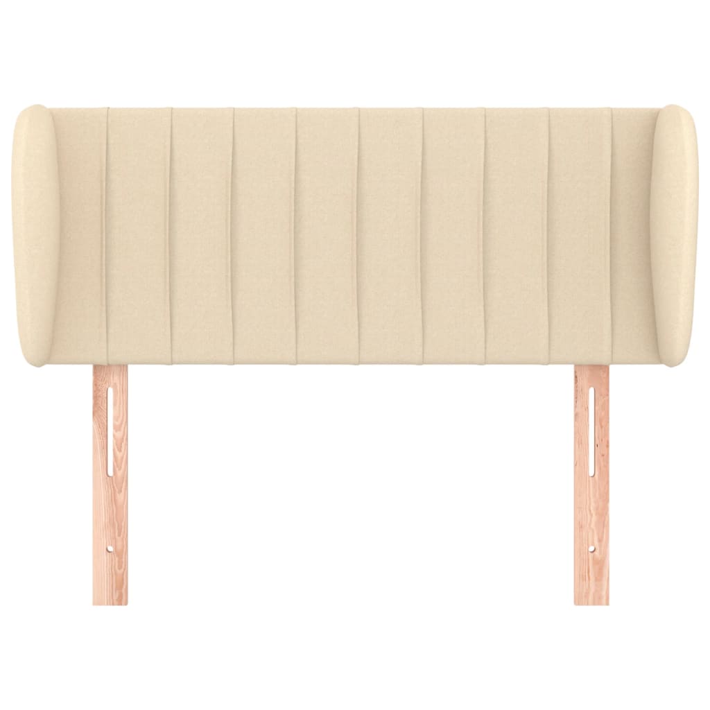 Tête de lit avec oreilles Crème 103x23x78/88 cm Tissu - XIOS
